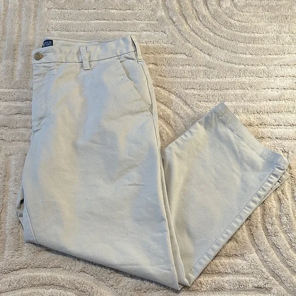 Izod Beige Straight Fit Chino Pants - Picture 1 of 4